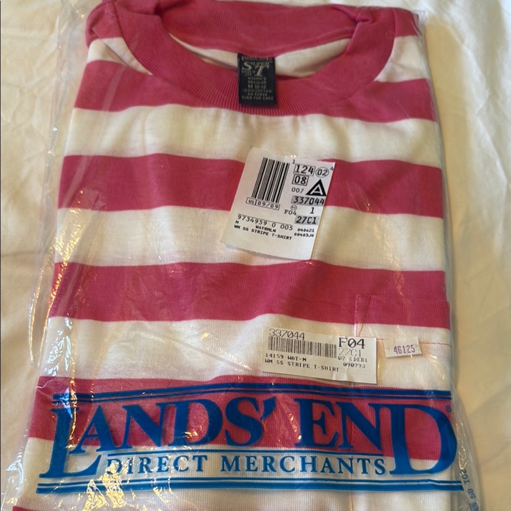 Land’s End Watermelon Striped T-Shirt - Picture 4 of 4